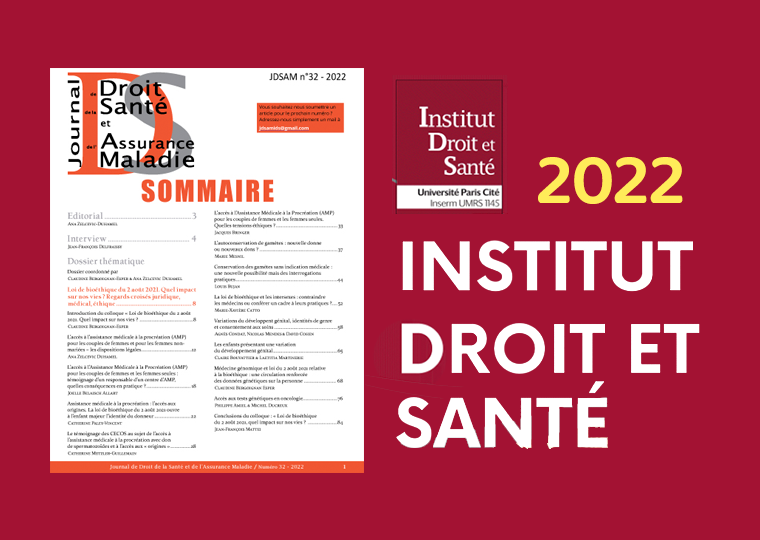 Publicação do artigo “Où se trouve l’équilibre entre le droit de la santé, la vaccination obligatoire et les libertés publiques? Le cas Brésilien”